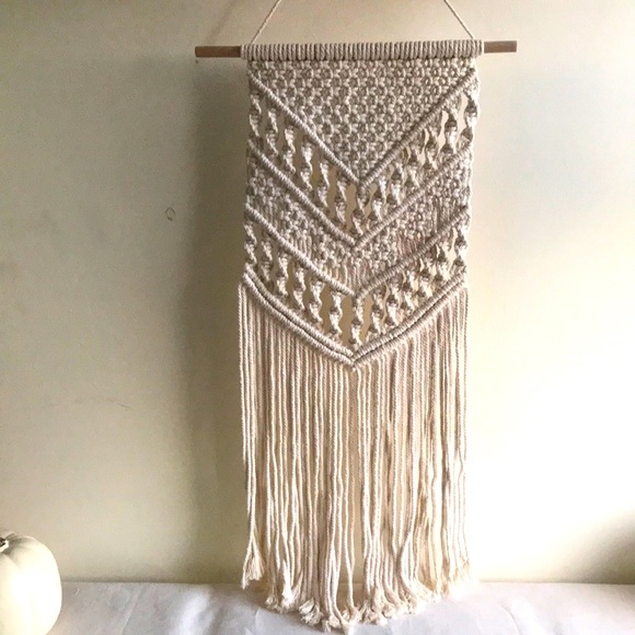 handmade Other - Macrame wall hanging. Chevron patternCreamy white string. Excellent condition.
